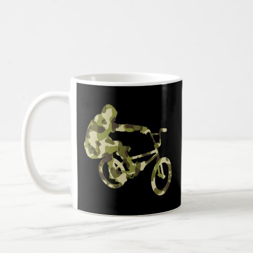 Camouflage BMX Racing BMX Biker Racer  Coffee Mug