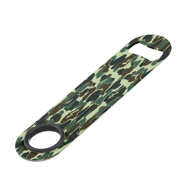 Camouflage Bottle Opener (Front Angled)