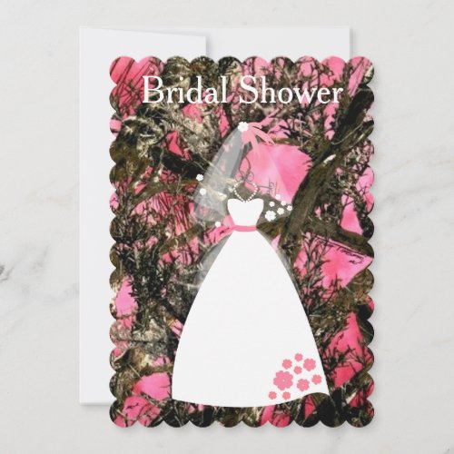 Camouflage Bridal Shower Invitation