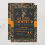 Camouflage Buck Deer Birthday Party Invitation at Zazzle