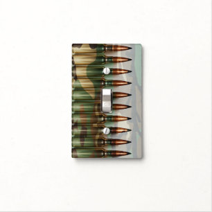 Camouflage Bullets Light Switch Cover