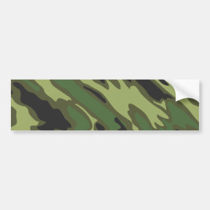 Camouflage Bumper Sticker