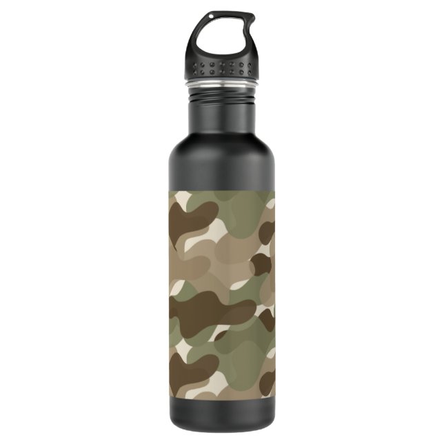 Camouflage Camo BPA Free Water Bottle (Front)