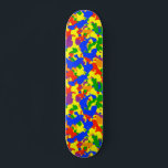 Camouflage Camo Fun Rainbow Skateboard<br><div class="desc">This design may be personalized by choosing the customize option to add text or make other changes. If this product has the option to transfer the design to another item, please make sure to adjust the design to fit if needed. Contact me at colorflowcreations@gmail.com if you wish to have this...</div>