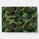 Camouflage Camo Green Brown Pattern Envelope at Zazzle