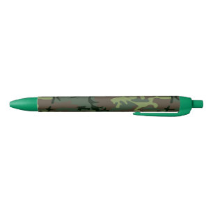 Camouflage Camo Green Brown Pattern Pen