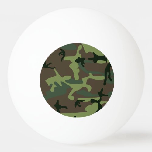 Camouflage Camo Green Brown Pattern Ping_Pong Ball