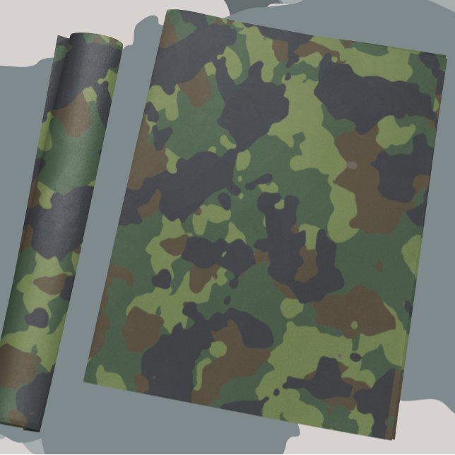 Camouflage Camo Green Military Forest Army Wrapping Paper (Creator Uploaded)