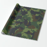 Camouflage Camo Green Military Forest Army Wrapping Paper