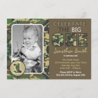 Camouflage / Camo Theme First Birthday