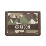 Camouflage Camo Trifold Wallet at Zazzle