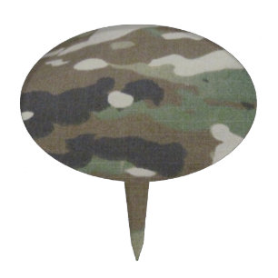 Camouflage Camo uniform fatigues office Cake Topper