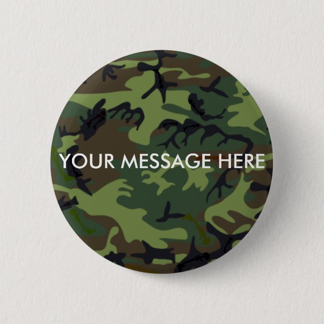 Camouflage Camouflage Button (Front)