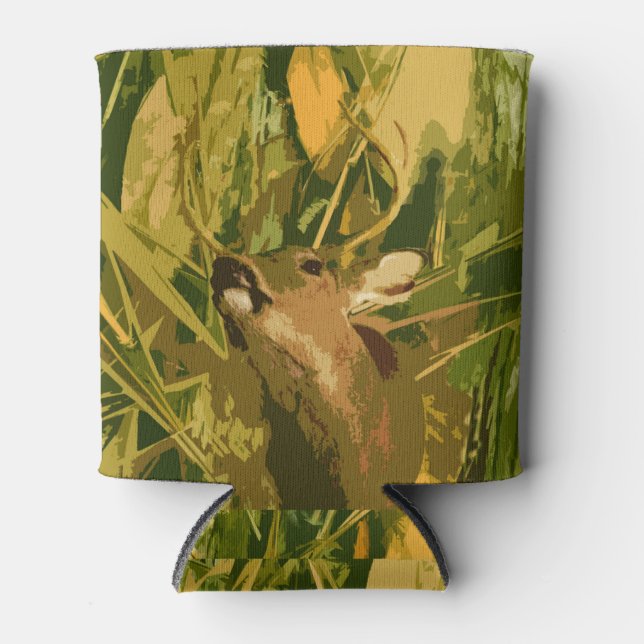 Camouflage Can Cooler Deer Camo (Front)