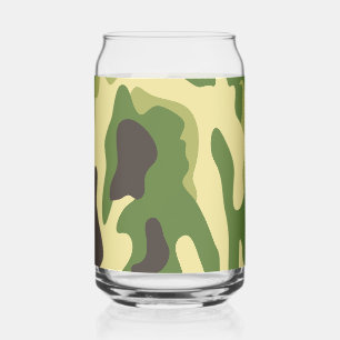 Camouflage Can Glass