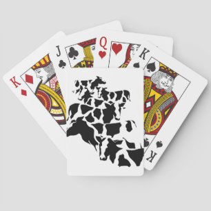 Camouflage cattle poker cards