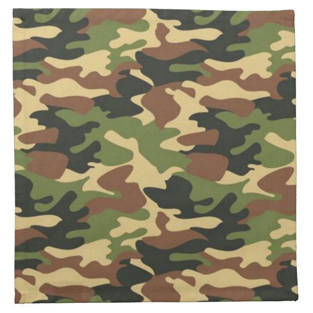 camouflage cloth napkin (Front)