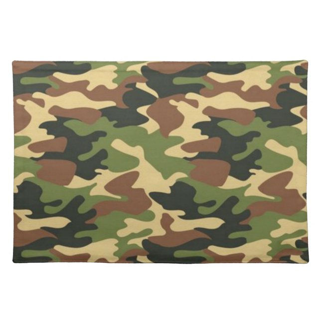 camouflage cloth placemat (Front)