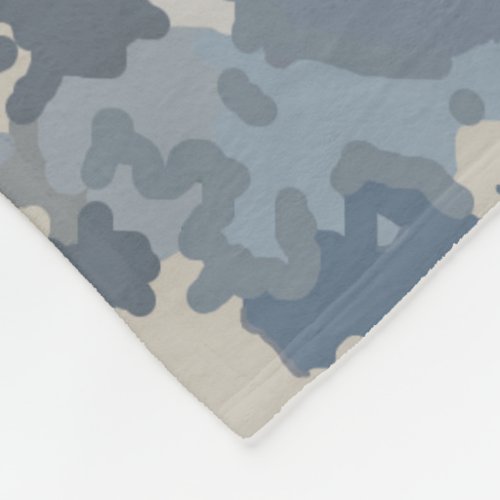 Camouflage Clouds Fleece Blanket
