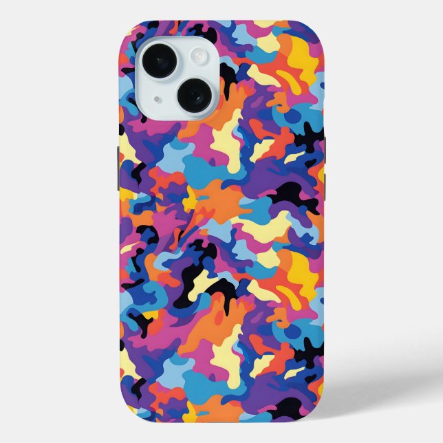 Camouflage Colorful Pattern Case-Mate iPhone Case (Back)