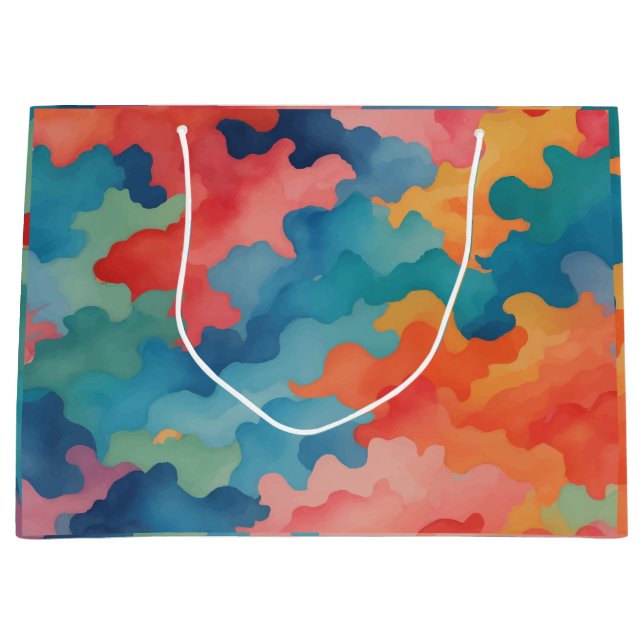 camouflage colors large gift bag (Front)