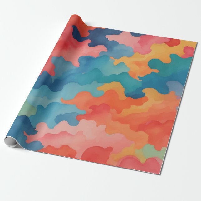 camouflage colors wrapping paper (Unrolled)