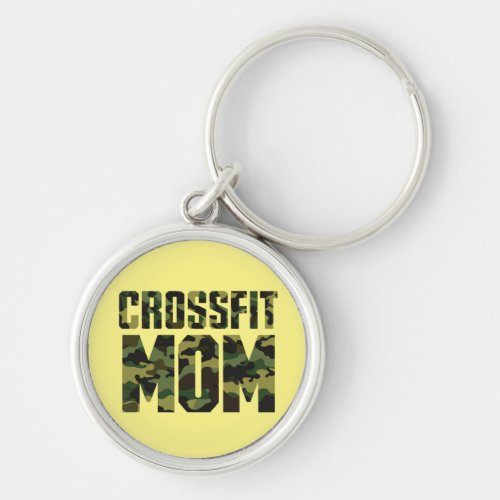 Camouflage CrossFit Champion Mom Key Chain