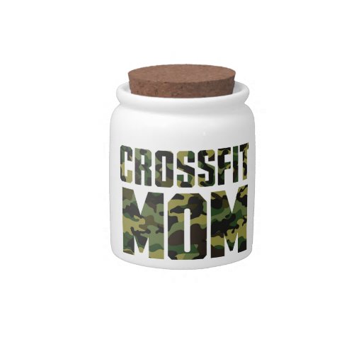 Camouflage CrossFit Mom Champion Candy Jar