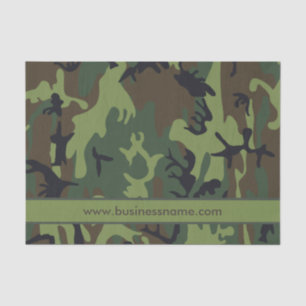 Camouflage Custom Text Tissue Paper