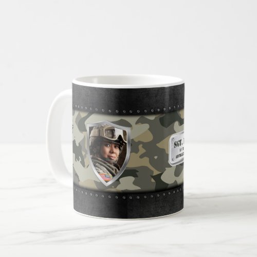 Camouflage Customizable Military Family Gift Coffee Mug