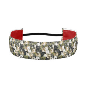 Camouflage Cute Cats Athletic Headband