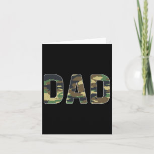 Camouflage Dad Fathers Day Card