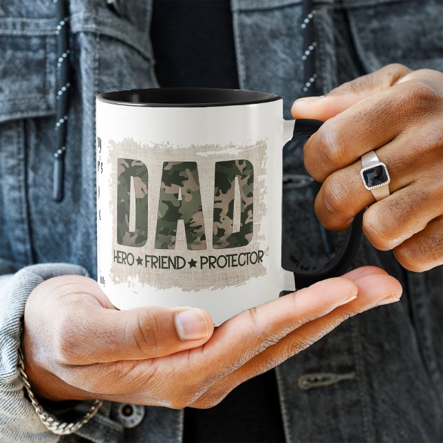 Camouflage DAD Hero Friend Protector Mug (Creator Uploaded)