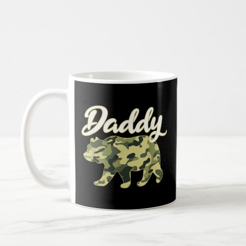 Camouflage Daddy Bear Fatehers Day Gift  Coffee Mug