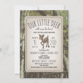 Camouflage Deer Baby Shower Invitation (Front)