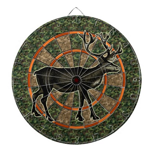 Camouflage Deer Hunter Dartboard