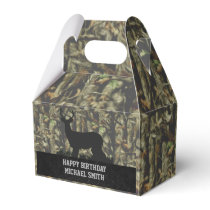 Camouflage Deer Hunting Men's Birthday Favor Boxes