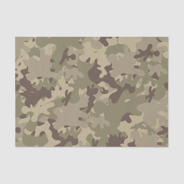 Camouflage design tissue paper (Front)