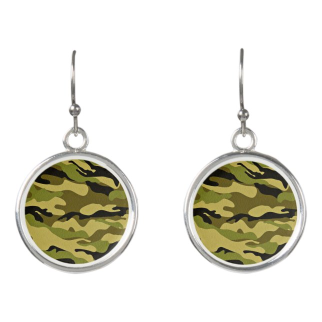 camouflage earrings (Front)