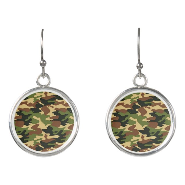 camouflage earrings (Front)