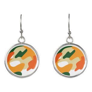 camouflage earrings