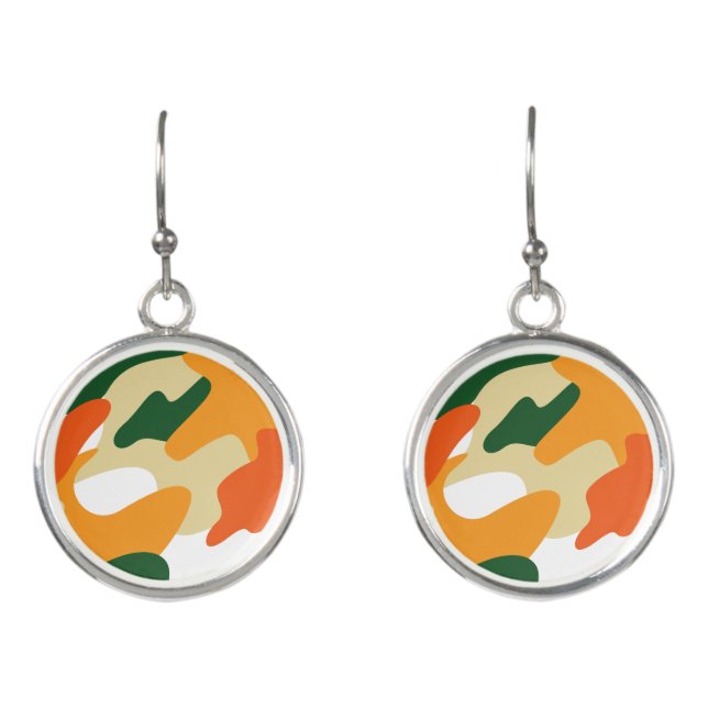 camouflage earrings (Front)