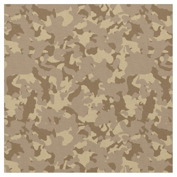 Desert Tan Camouflage Fabric | Zazzle