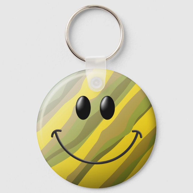 Camouflage Face Keychain (Front)