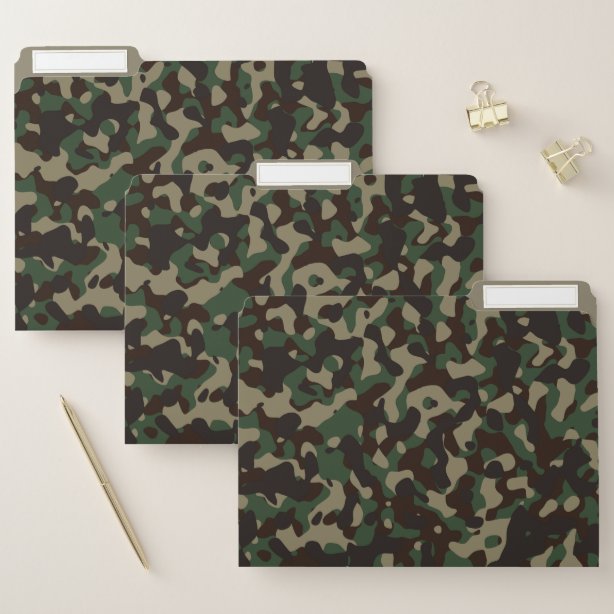 Military Camouflage File Folders Zazzle