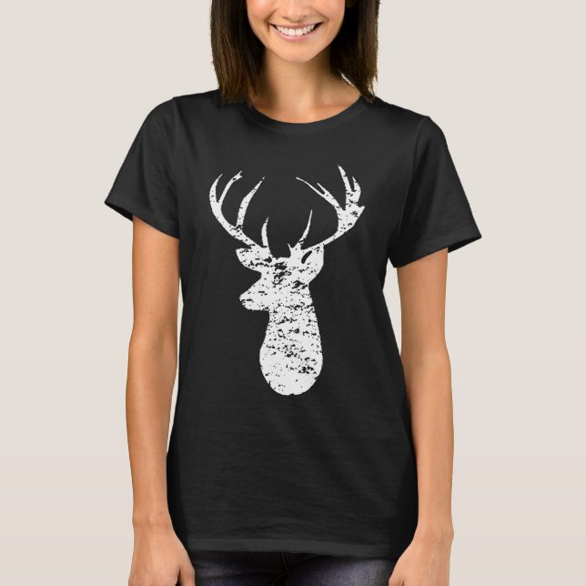 Camouflage Flag Deer Hunting 2-Sided  T-Shirt (Front)