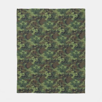 Camouflage Fleece Blanket by expressivetees at Zazzle