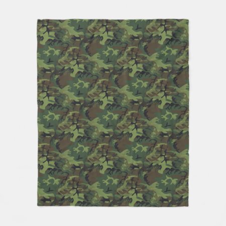 Camouflage Fleece Blanket