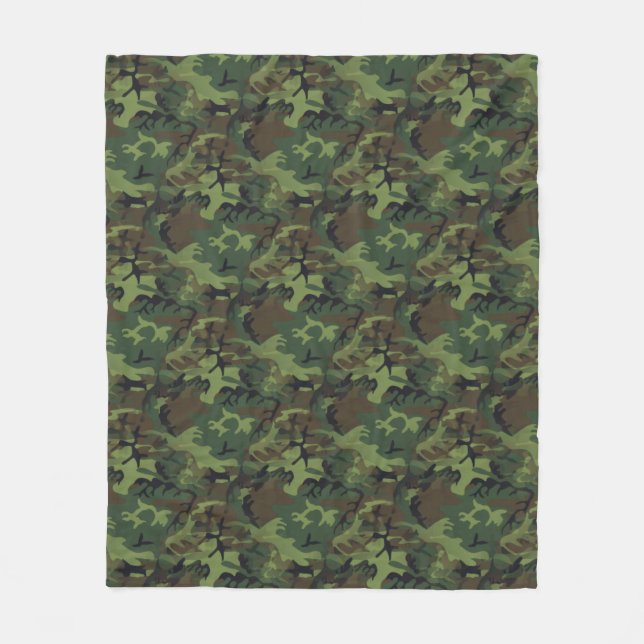 Camouflage Fleece Blanket (Front)