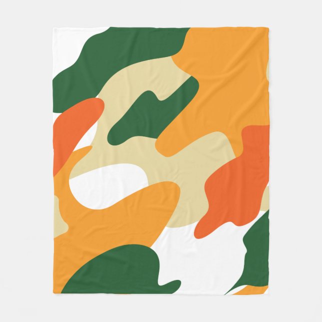camouflage fleece blanket (Front)